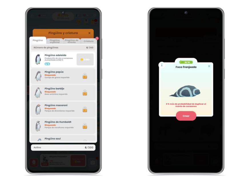 Diferentes tipos de animales en Isla Pingüino