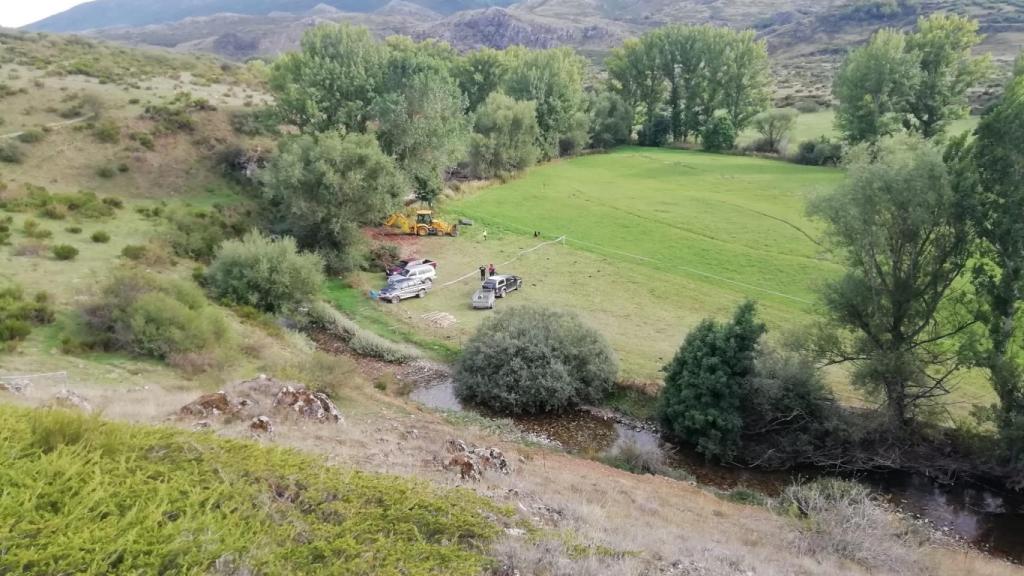 Búsqueda de la fosa en Cospedal de Babia