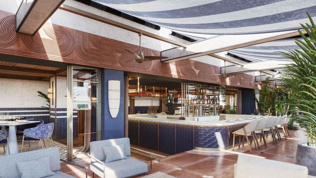 Imagen de uno de los restaurantes del Only You Málaga.