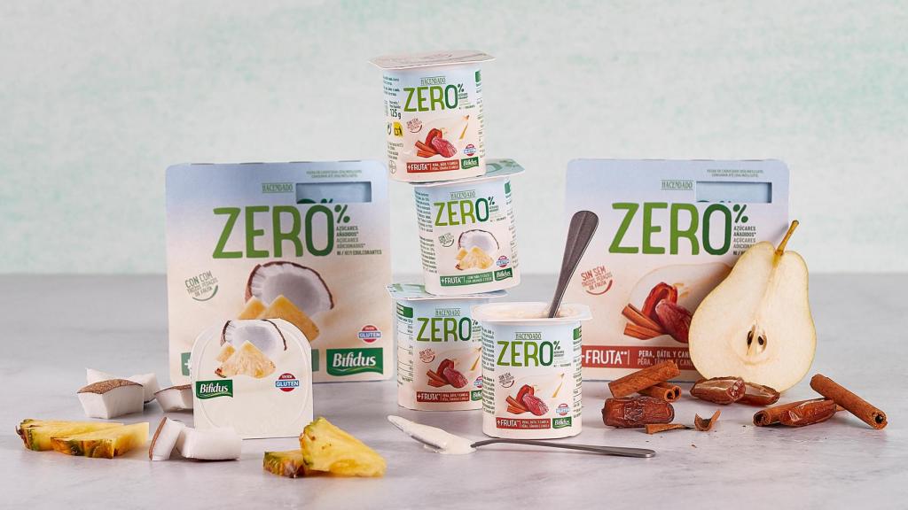 Los nuevos Bífidus Zero% de piña y coco y de pera, dátil y canela