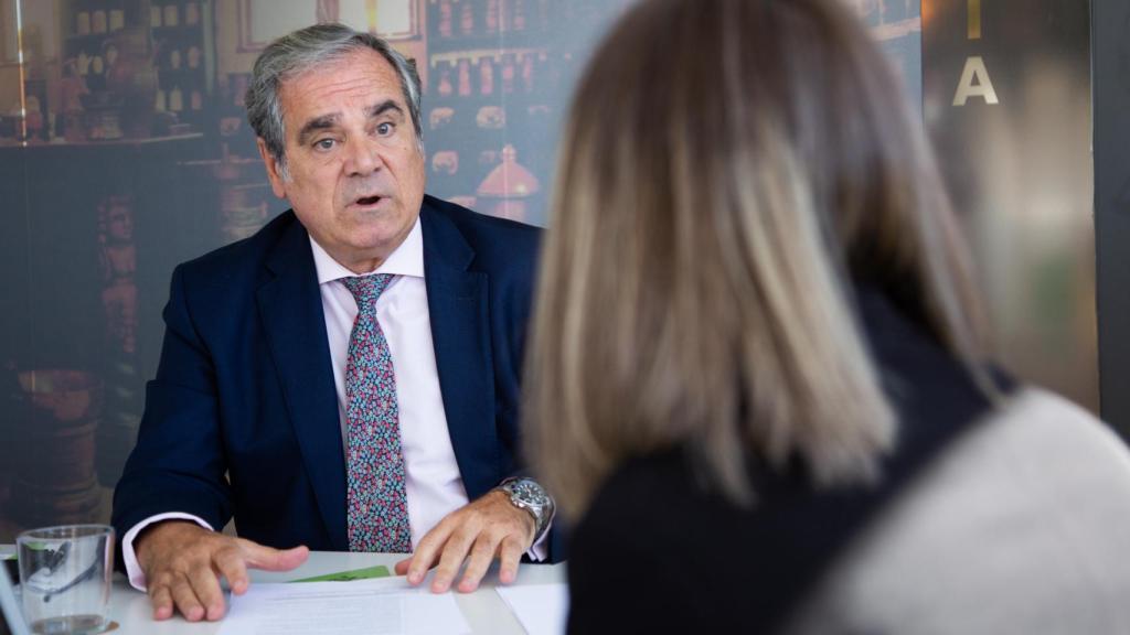 Jesús Aguilar durante la entrevista.