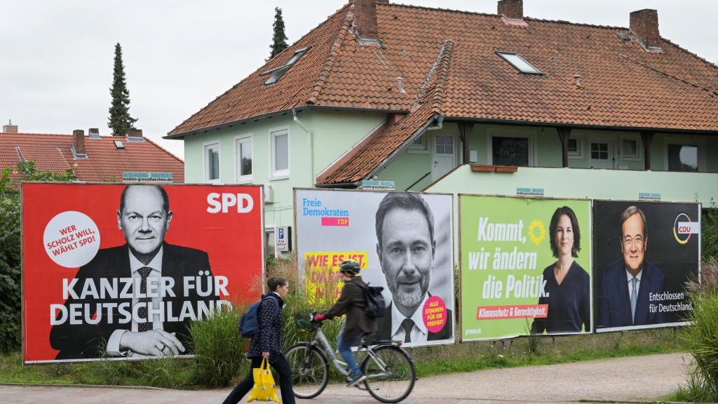 Carteles electorales en Alemania.