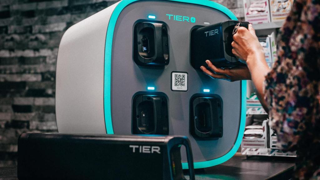 Una estación de carga de Tier.