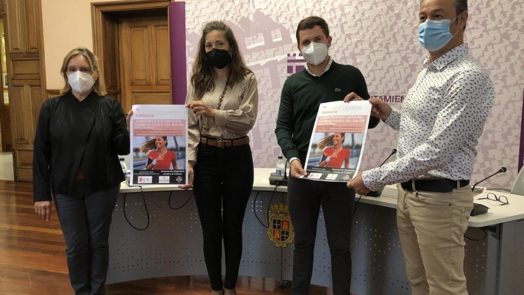 Presentación de la carrera solidaria contra el cáncer en Palencia