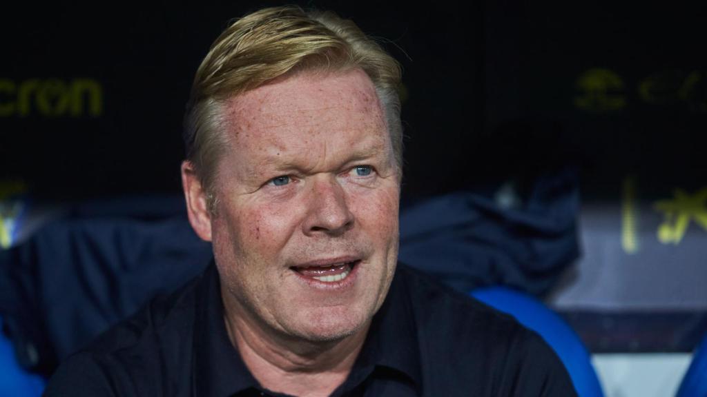 Ronald Koeman, en el Cádiz - Barça