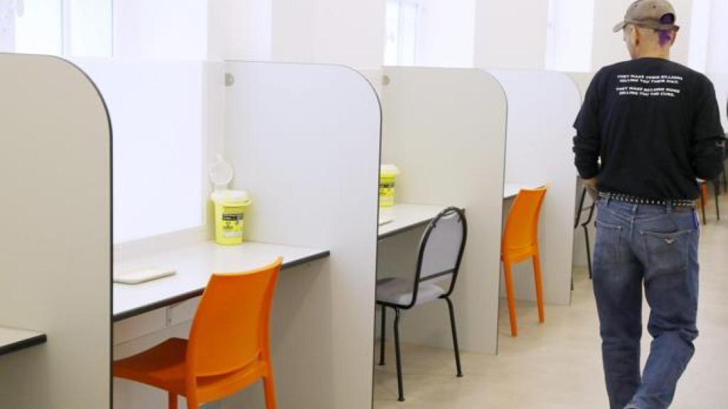 Instalaciones de una 'narcosala' en París.