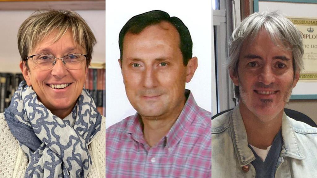 Enar Rubio, Miguel Escribano y Ángel Hidalgo, tres directores de centros públicos.