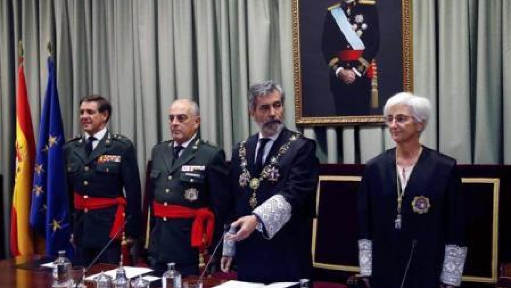 Carlos Lesmes, presidente del CGPJ, en la inauguración del curso judicial castrense en 2019./