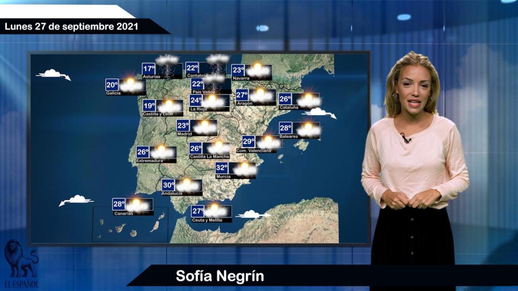 El tiempo del lunes 27 de septiembre: llegada de un frente atlántico en el norte peninsular