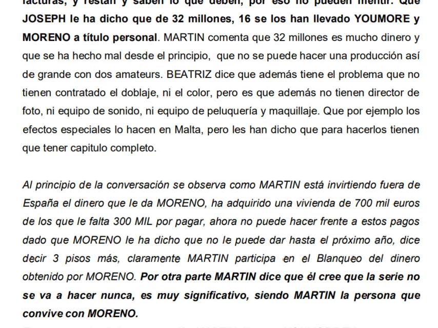 José Luis Moreno no había terminado de grabar ni un solo capítulo de la serie el pasado mes de diciembre, según su colaboradora Beatriz Sánchez.