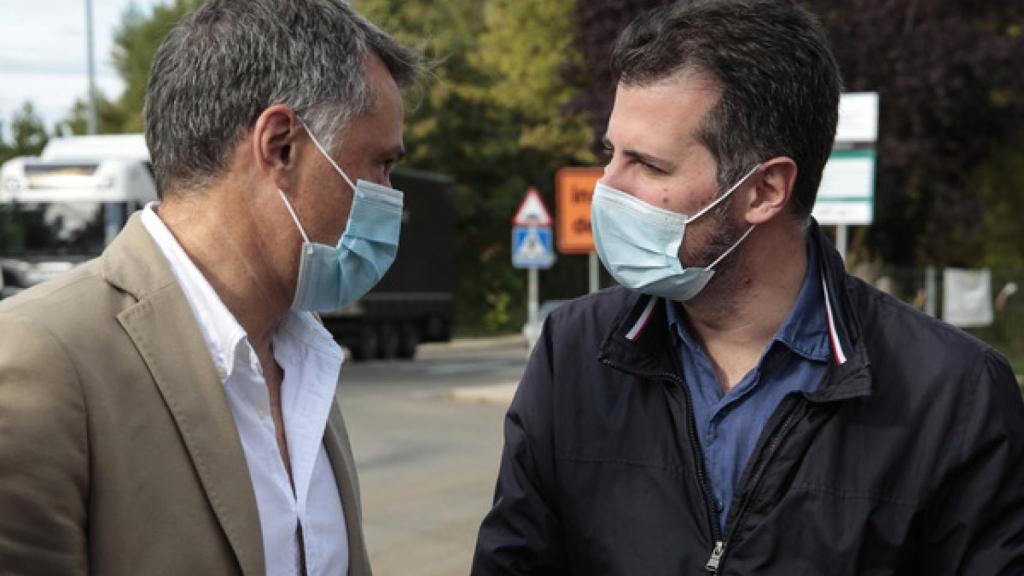 Tudanca con el alcalde de Valencia de Don Juan, Juan Pablo Regadera / ICAL