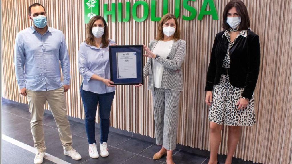 Patatas Hijolusa recibe la certificación de Estrategia Sostenible de AENOR