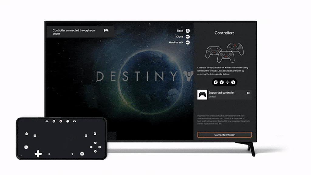 Google Stadia te permitirá usar tu móvil como un mando en tu televisor
