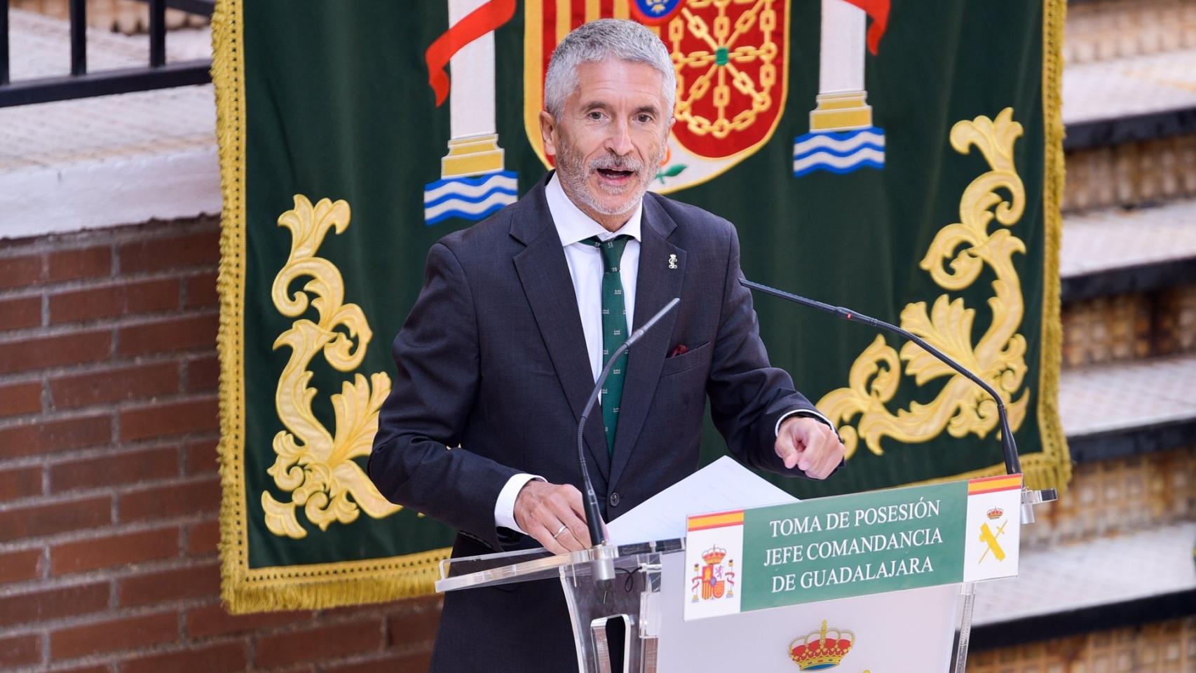 El ministro del Interior, Fernando Grande-Marlaska, en Guadalajara