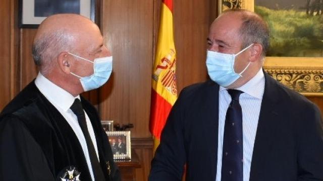 Vicente Rouco y el alcalde de Albacete, Emilio Sáez