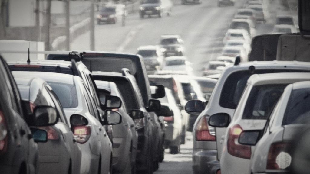 Un atasco en Madrid