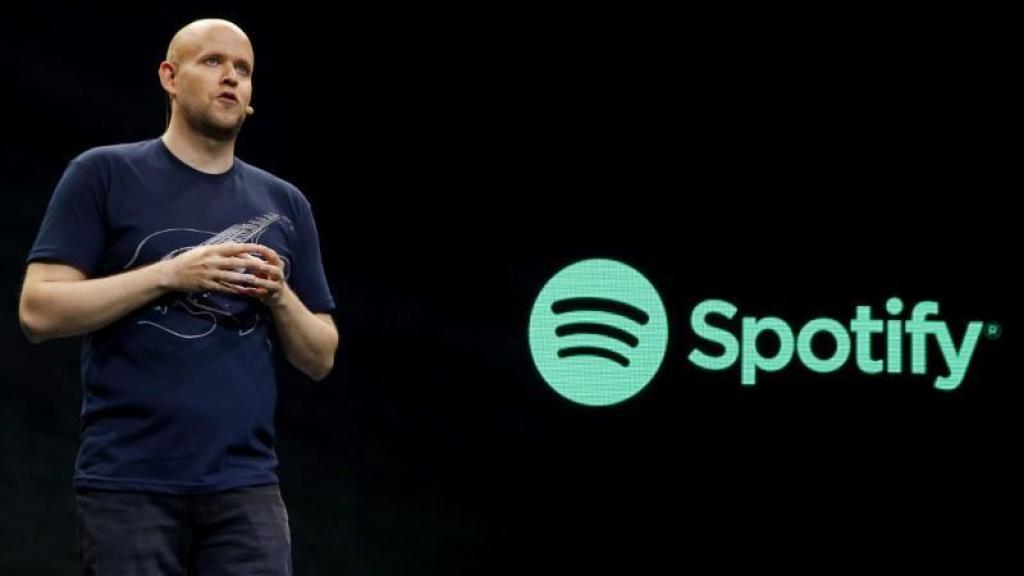 Daniel Ek en una conferencia de Spotify