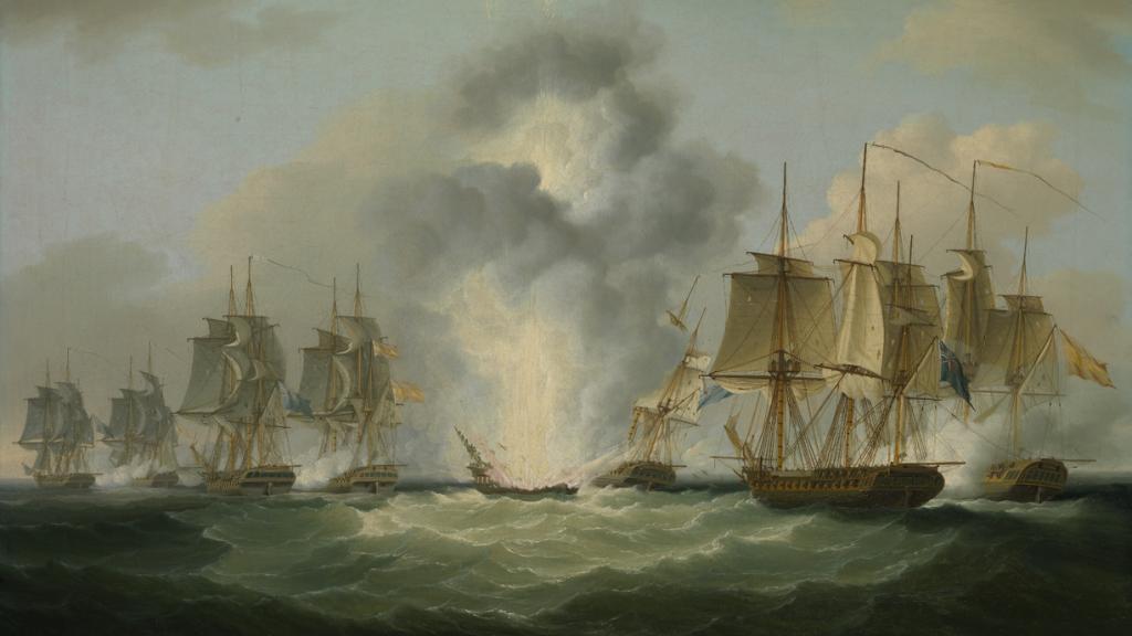El hundimiento del Nuestra Señora de las Mercedes por Francis Sartorius.