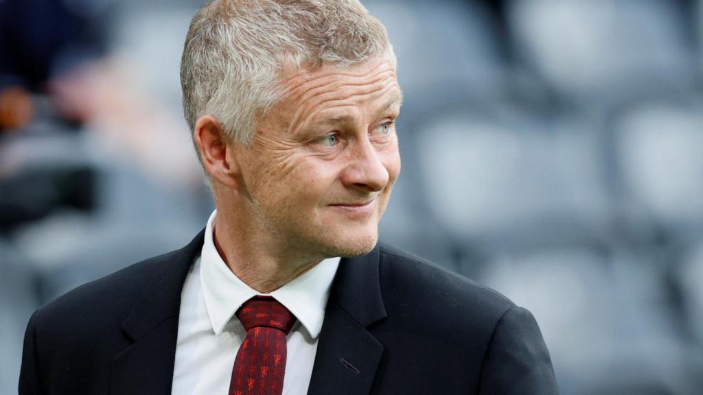 Ole Gunnar Solskjaer, en un partido del Manchester United en la temporada 2021/2022