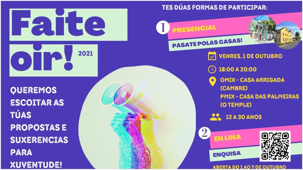 ‘Faite oír!’: Los jóvenes de Cambre (A Coruña) trasladan sus ideas al ayuntamiento