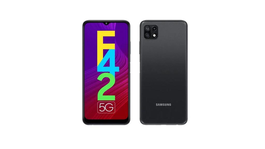 Samsung Galaxy F42 por delante y por detrás