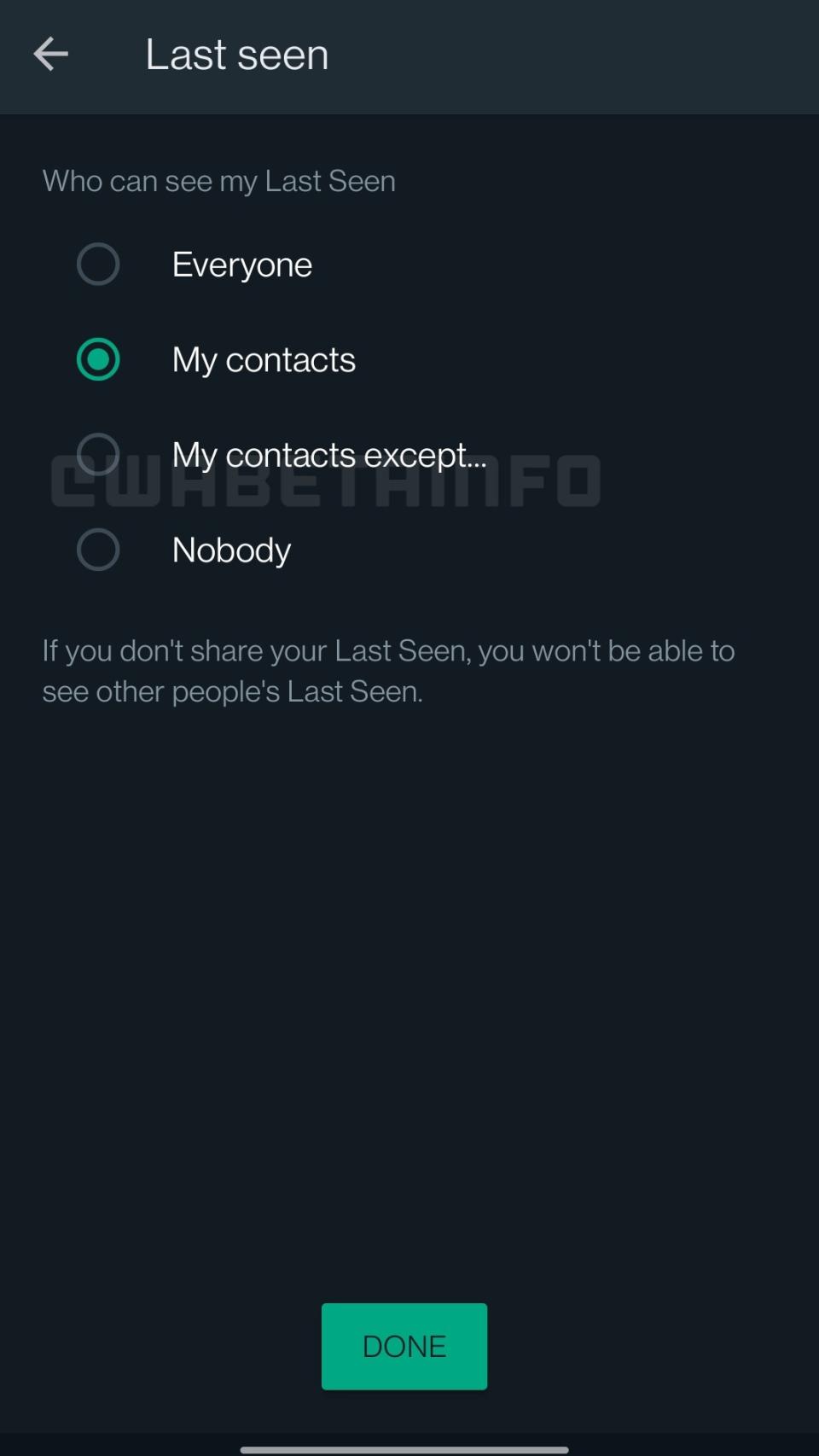 Privacidad en WhatsApp
