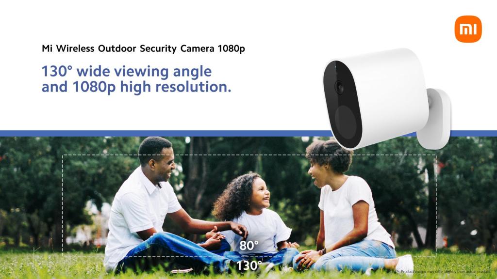 Ángulo de la Xiaomi Wireless Outdoor Security Camera