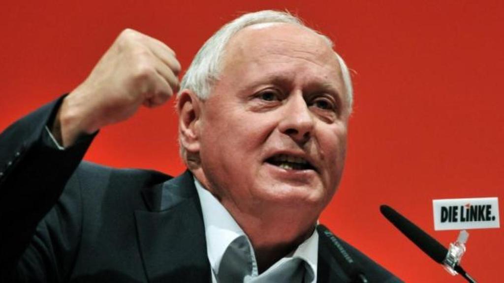 Oskar Lafontaine, fundador del partido Die Linke.