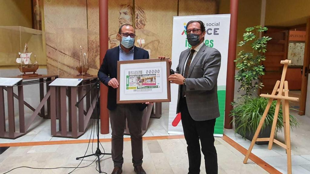 Presentado el cupón de la ONCE con Tordesillas y su Mercado Medieval como protagonistas