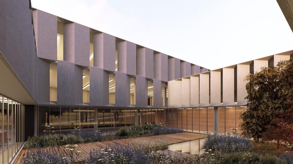 Interior del complejo proyectado en la Universidad de Málaga.