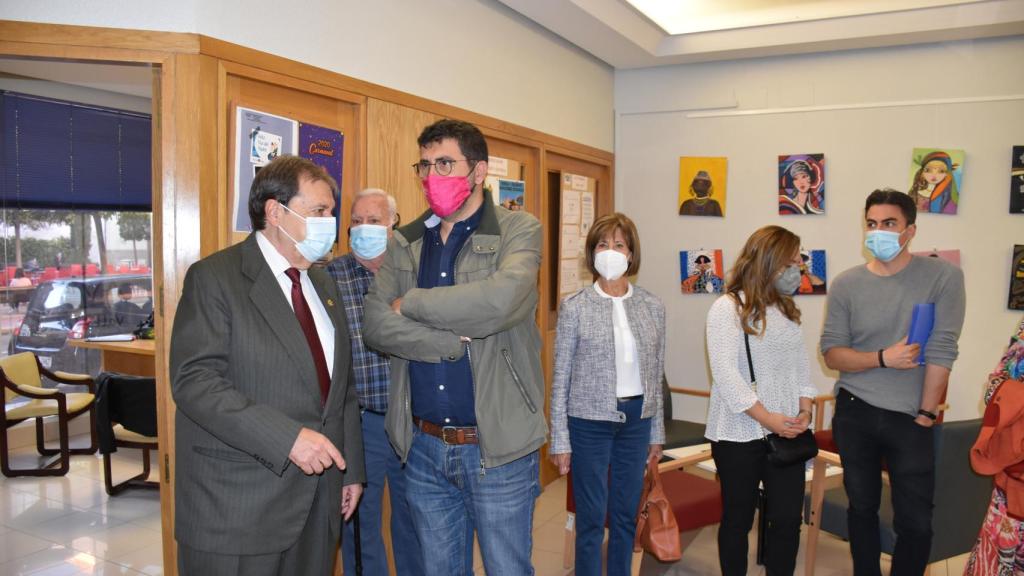 Luis Trapote y Alberto Bustos durante la inauguración del local