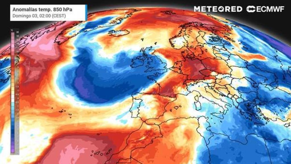 En la madrugada del domingo 'El cordonazo de San Francisco' entrará en la Península Ibérica por el noroeste.