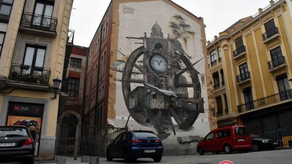 La parte trasera del Ayuntamiento antes del inicio de las obras