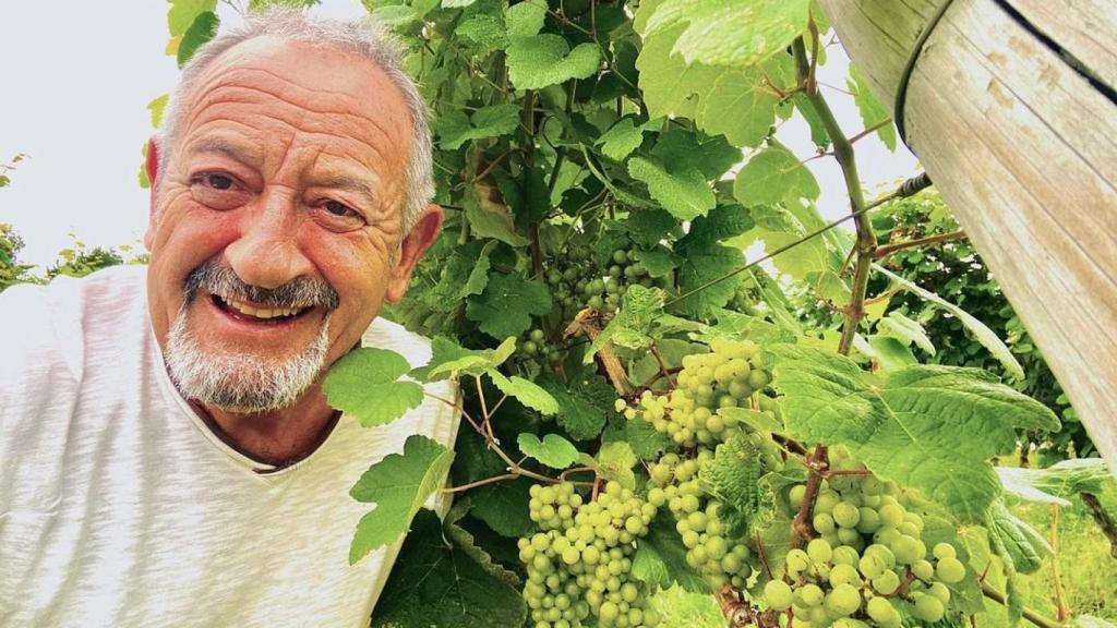 Karlos Arguiñano en la finca de Bodega K5.
