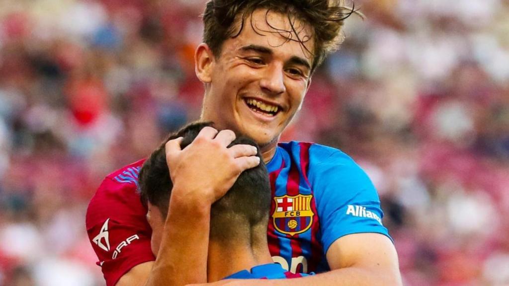 Gavi, con el Barcelona