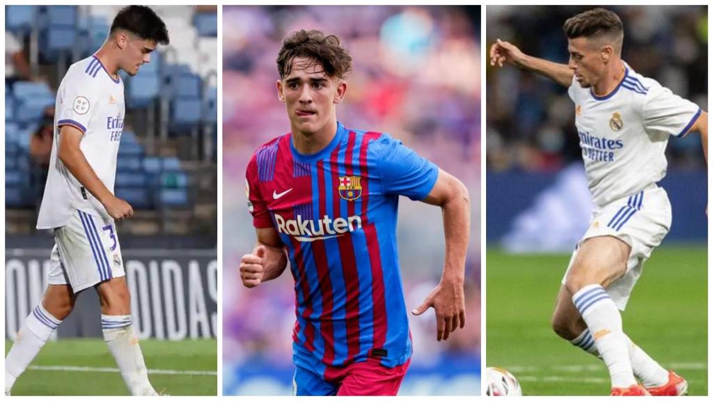 Miguel Gutiérrez, Gavi y Antonio Blanco, en un collage