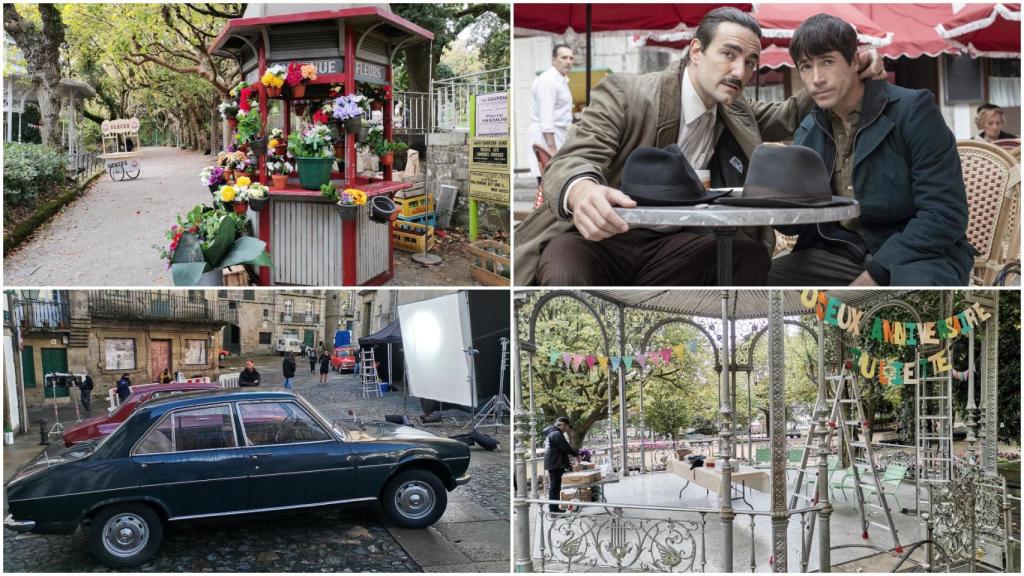 El rodaje de Un hombre de acción en Santiago.