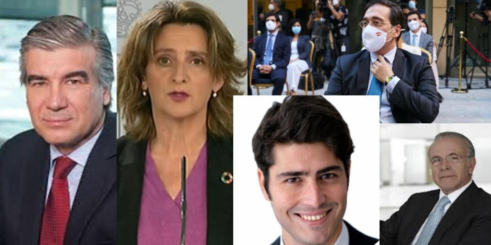 Francisco Reynés, Teresa Ribera, José Manuel Albares, Isidro Fainé y Jaime Siles.