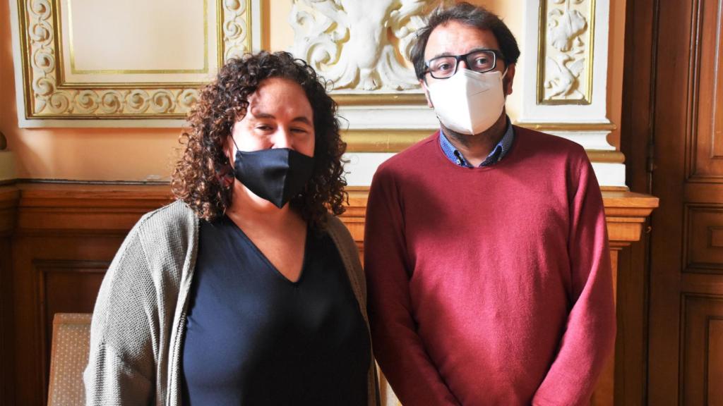 Pablo Sánchez y Estefanía Díez, responsables de VallaEcolid