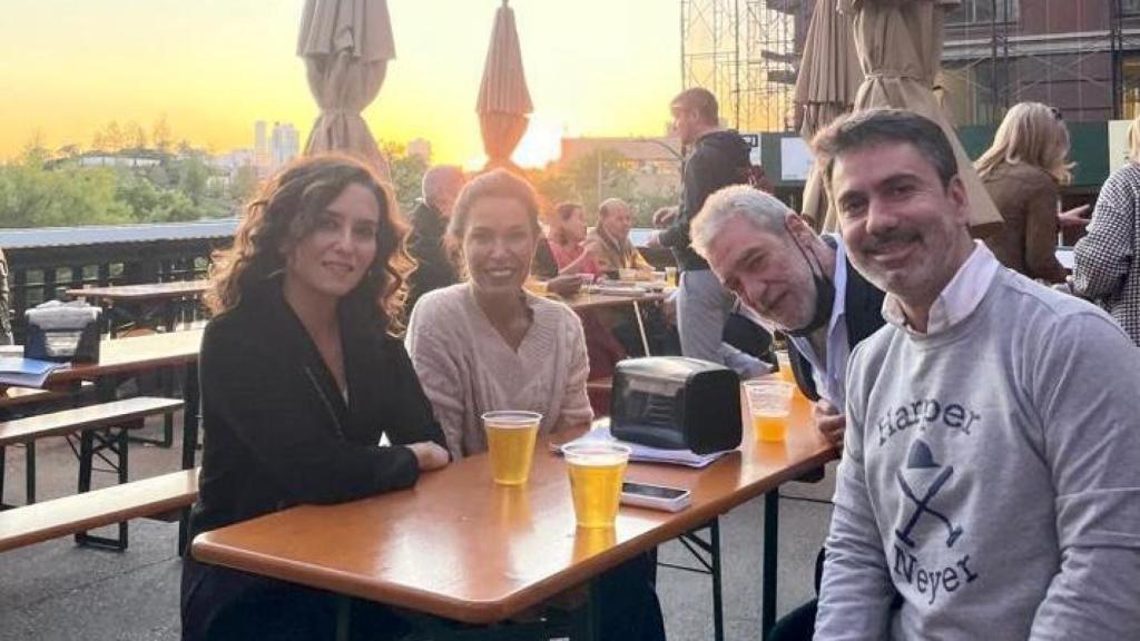 La delegación del Gobierno de la Comunidad de Madrid, en su viaje a Nueva York.