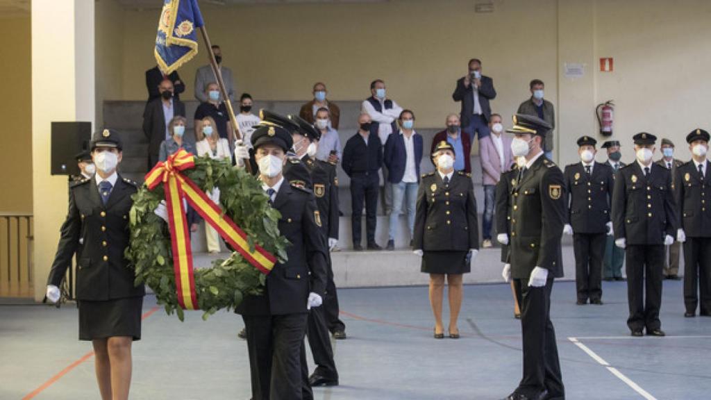 Un momento del acto celebrado en la sede de la Comisaría Nacional de Policía