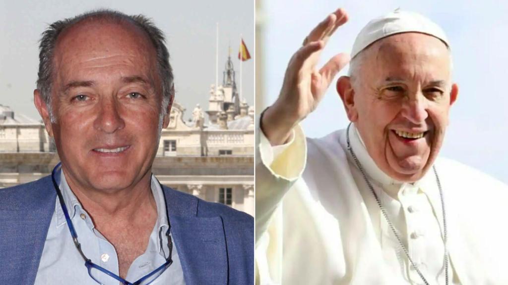 Fotomontaje de José Manuel Soto y el Papa Francisco.