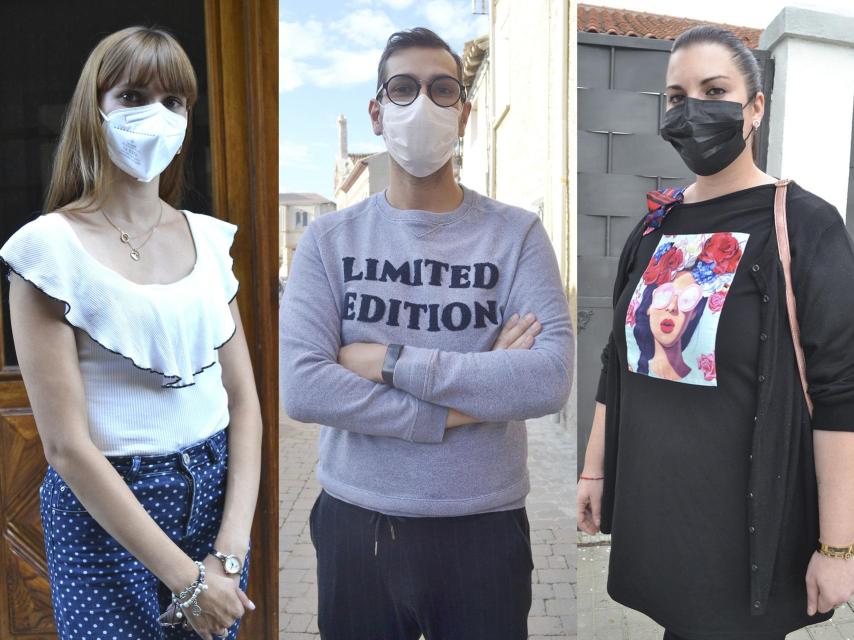 De izquierda a derecha: Sara Delgado Herrero, Miguel Alonso Guerra y Lorena Cantoral Muñoz