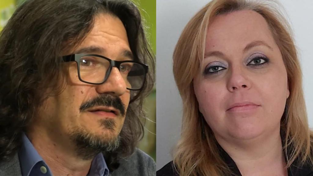 Miguel Santos, de Acción Educativa; y Carmen Moribio, presidenta de la FAPA.