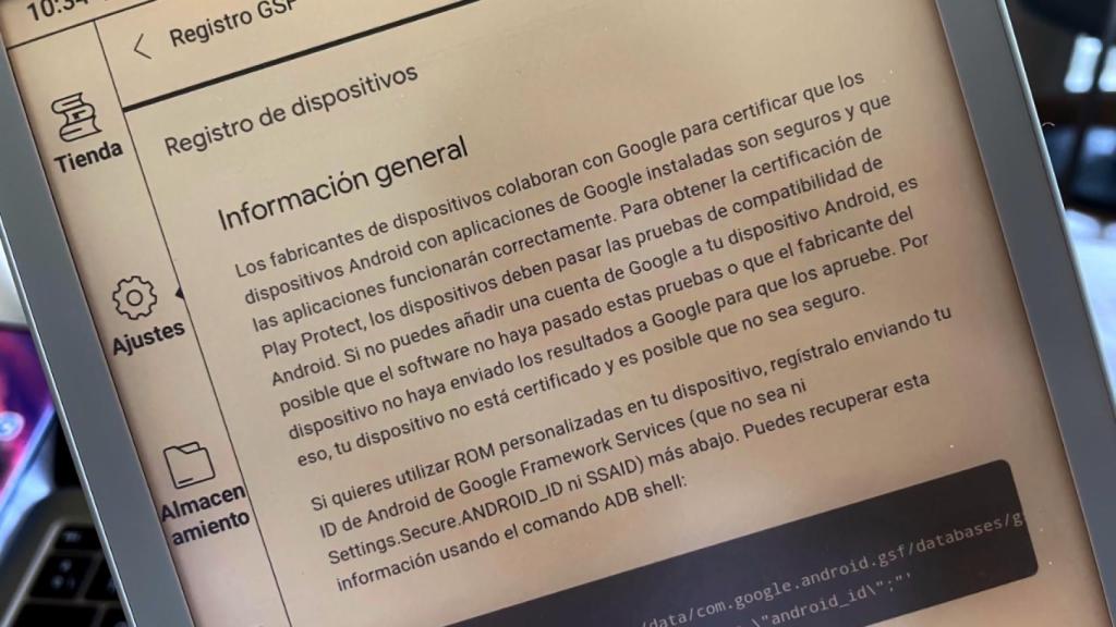 Activación de Google Play en la BOOX Nova Air