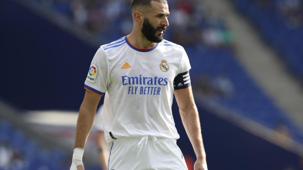 Karim Benzema, en el partido frente al Espanyol