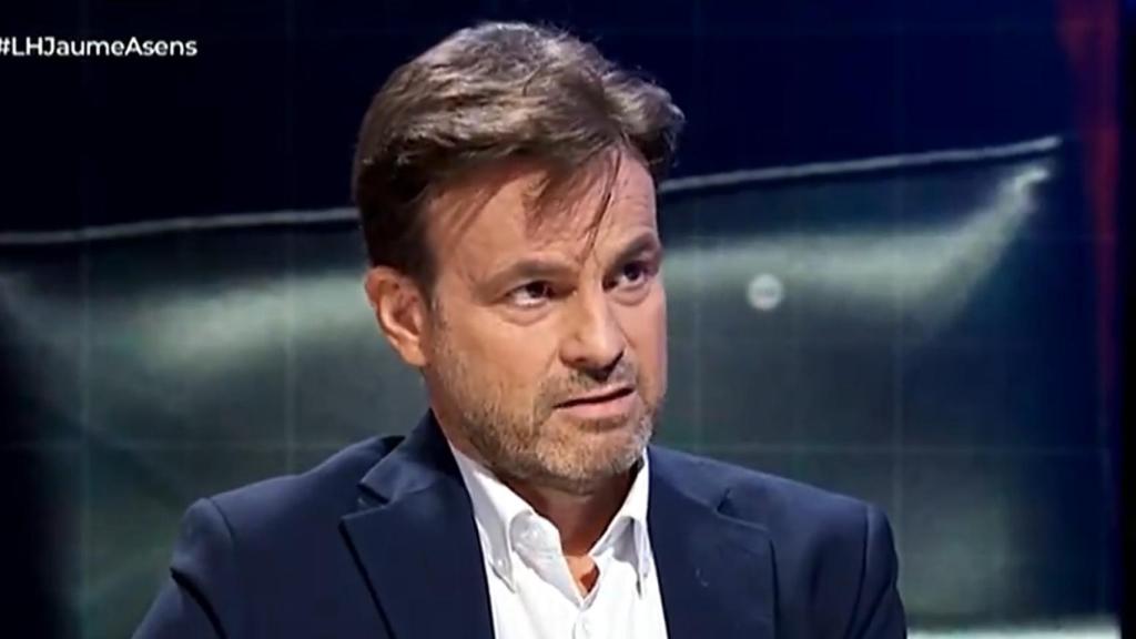 El presidente del grupo parlamentario de Unidas Podemos en el Congreso, Jaume Asens, este lunes en TVE.