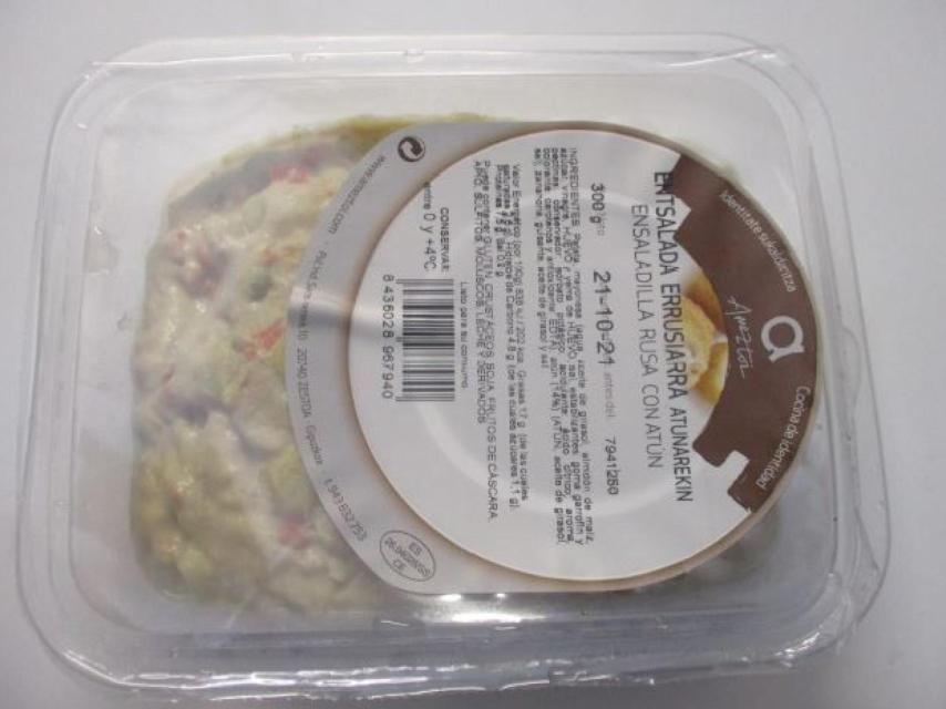 Imagen del producto retirado. AESAN.