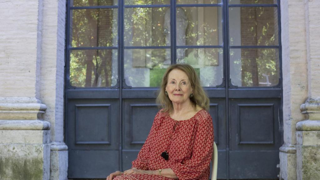 La escritura Annie Ernaux en el Festival de la Literatura de Roma.