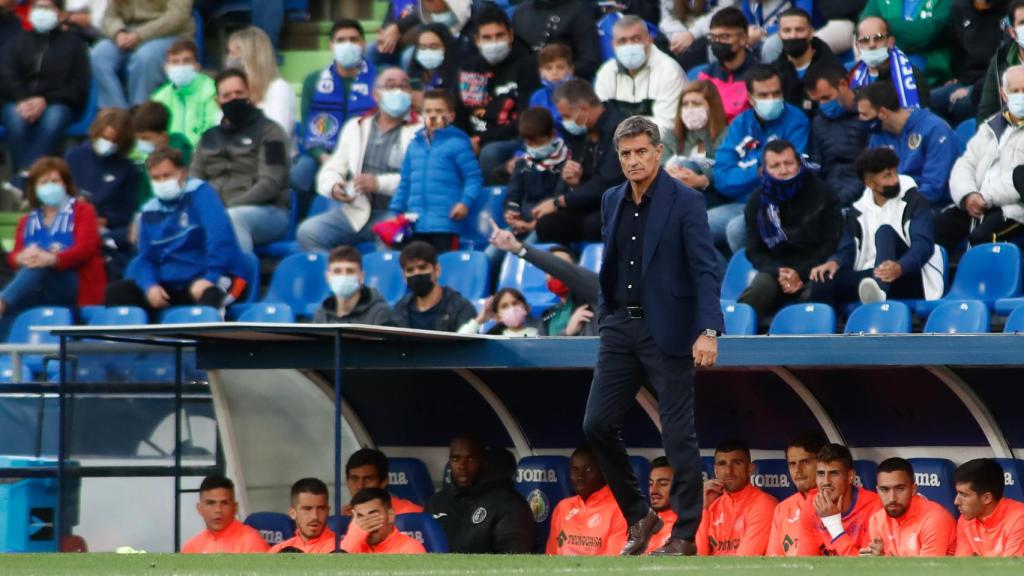 Michel González, durante un partido del Getafe